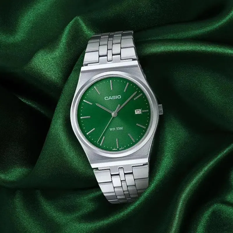 Casio Enticer Green Dial Men's Watch | MTP-B145D-3AV